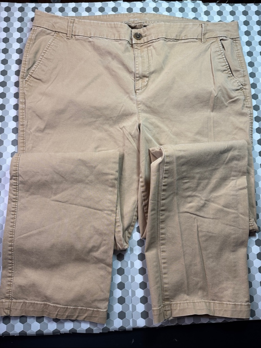 Old Navy Tan Straight-Leg Pants